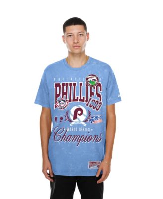 New Era Men's Light Blue Philadelphia Phillies Mineral Wash T-Shirt