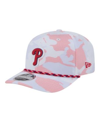 New Era Мужская регулируемая кепка Philadelphia Phillies Camo Rope 9SEVENTY, белая