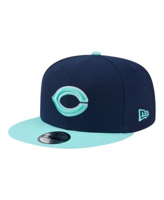 New Era Men's Navy/Turquoise Cincinnati Reds 2-Tone Color Pack 9FIFTY Snapback Hat