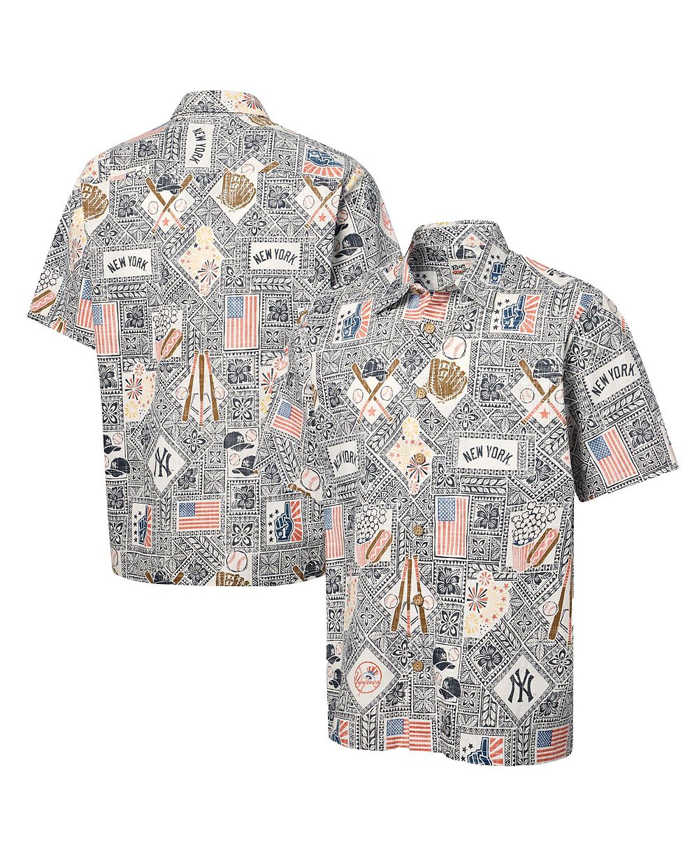 Reyn Spooner Men's Navy New York Yankees Americana Button-Up Shirt