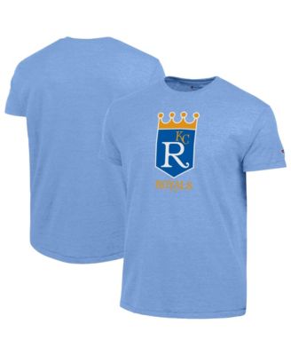 Мужская футболка Champion Light Blue Kansas City Royals Cooperstown Logo Tri-Blend
