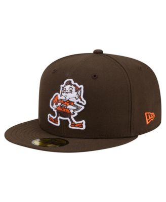 Мужская коричневая бейсболка New Era Cleveland Browns 59FIFTY Fitted