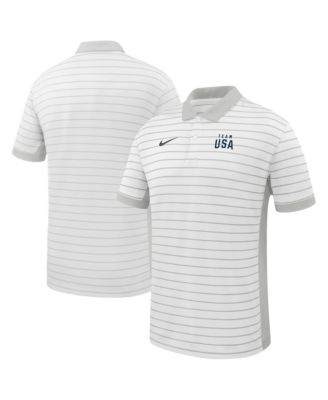 Мужская футболка Nike White Team USA Victory Stripe Dri-FIT поло