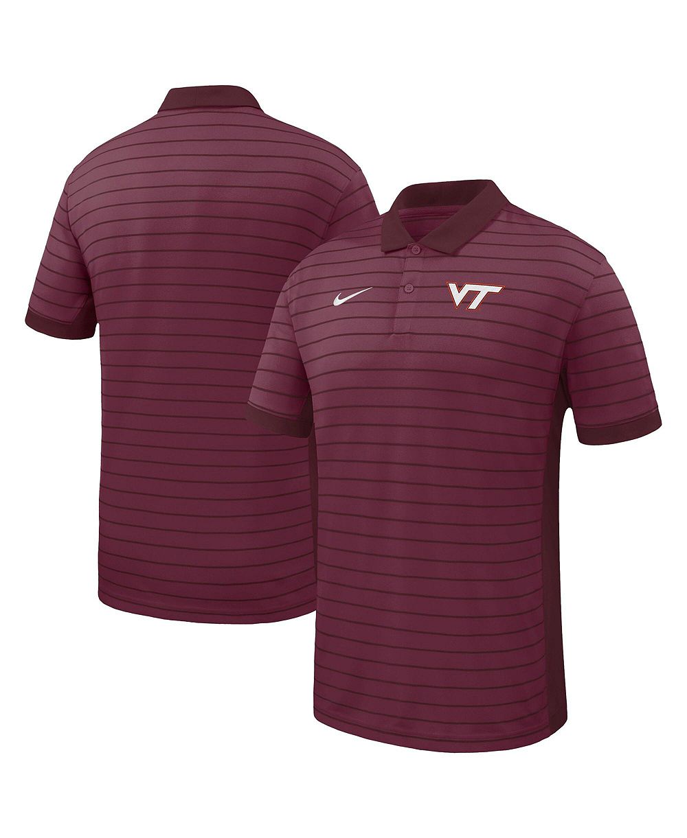 Nike Men's Garnet Virginia Tech Hokies Victory Stripe Dri-FIT Polo Shirt