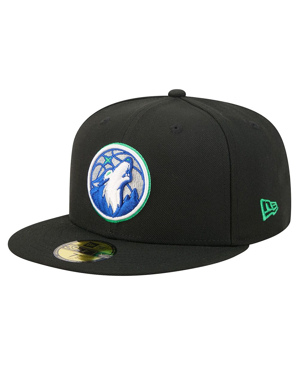 New Era Men's Black Minnesota Timberwolves 59FIFTY Fitted Hat