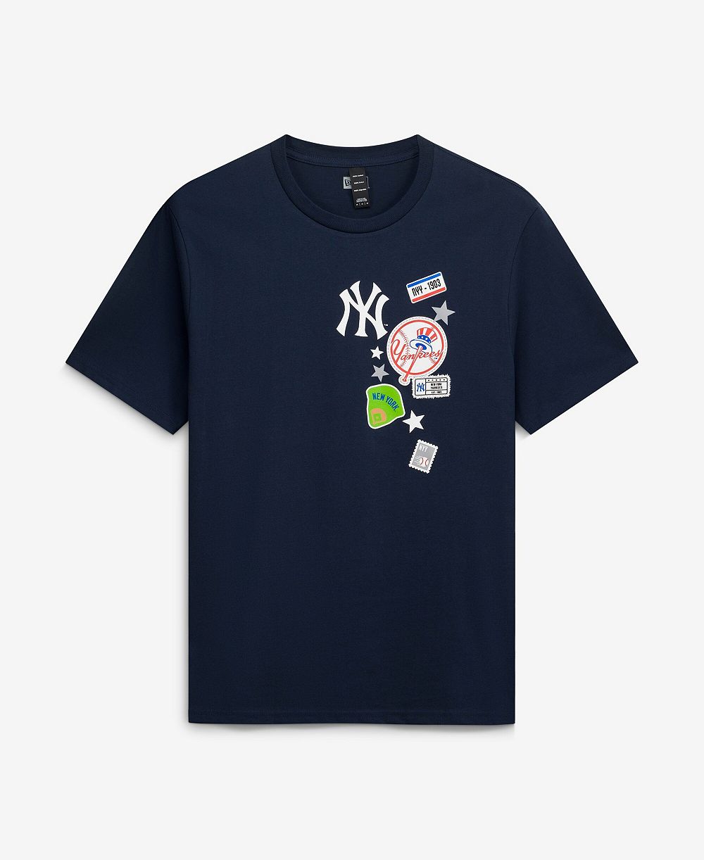 Мужская футболка New Era Navy New York Yankees City Patch