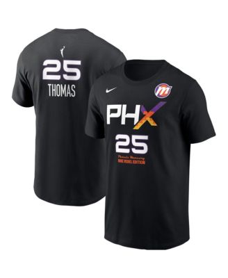 Nike Men's Alyssa Thomas Black Phoenix Mercury Name & Number Rebel Edition T-Shirt