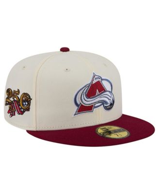 New Era Men's Cream Colorado Avalanche 250th Anniversary of the United States Two-Tone 59FIFTY Fitted Hat
