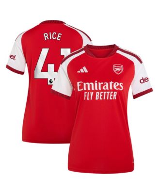 Adidas Women's Declan Rice Red Arsenal 2026/27 Home Replica Jersey