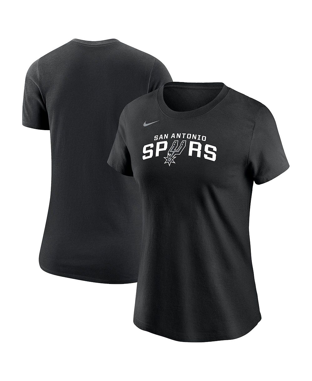 Женская футболка Nike Black San Antonio Spurs Wordmark Core