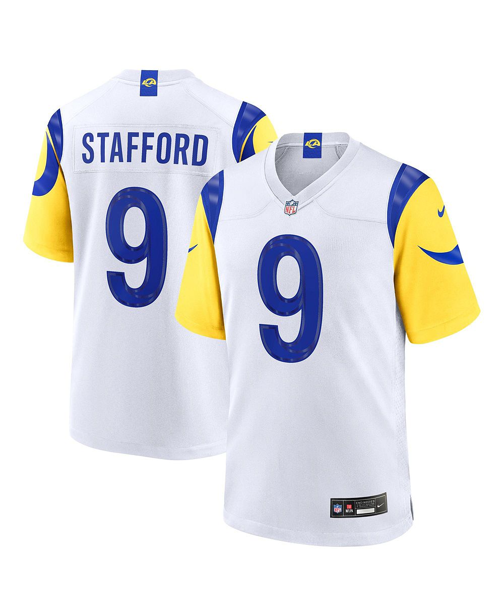 Nike Men's Matthew Stafford White Los Angeles Rams White Game Player Jersey