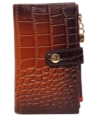 LODIS Vintage Burnished North South French Wallet