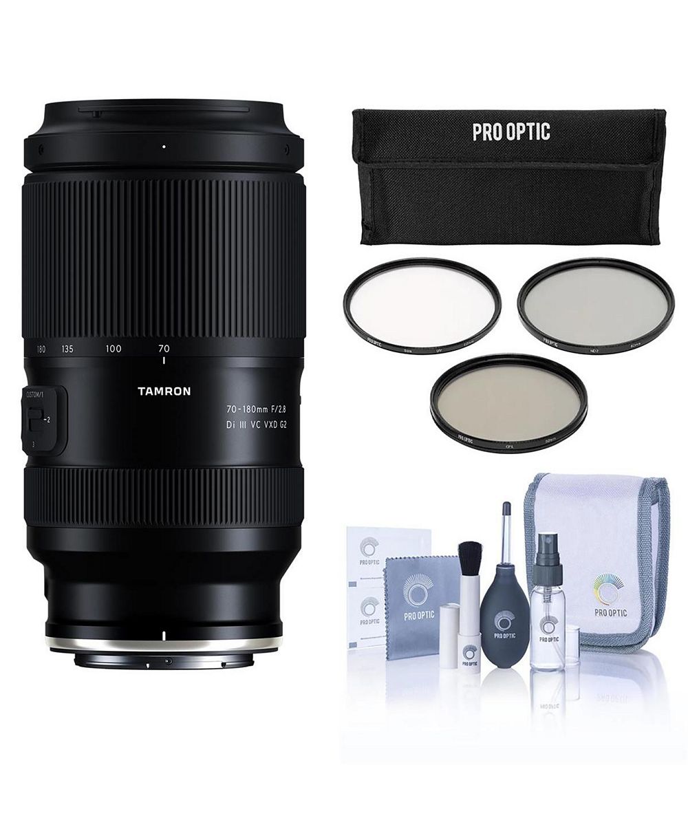 Объектив Tamron 70-180mm f/2.8 Di III VC VXD G2 для Nikon Z, комплект с фильтром 67 мм, ручкой для чистки объектива и набором для очистки