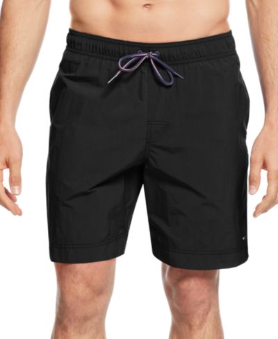 Tommy Hilfiger Men's Big & Tall 9.5" Solid Swim Trunks