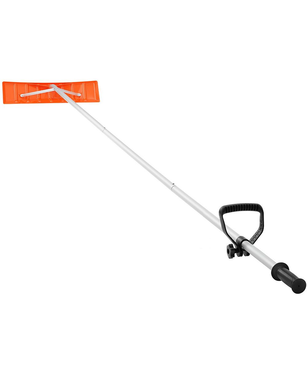 VEVOR Snow Rake 25'' ABS Blade Snow Removal Tool 21ft Aluminium Roof Shovel