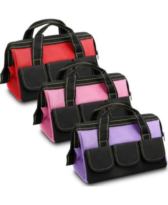 Red, pink, light purple