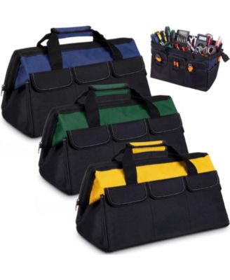 Blue, army green, yellow