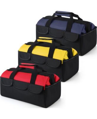 Blue, red, yellow