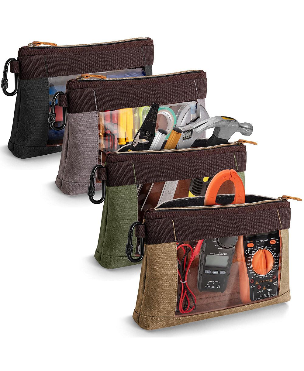 XDOVET Tool Pouch с Carabiner Canvas Window 4 Pack