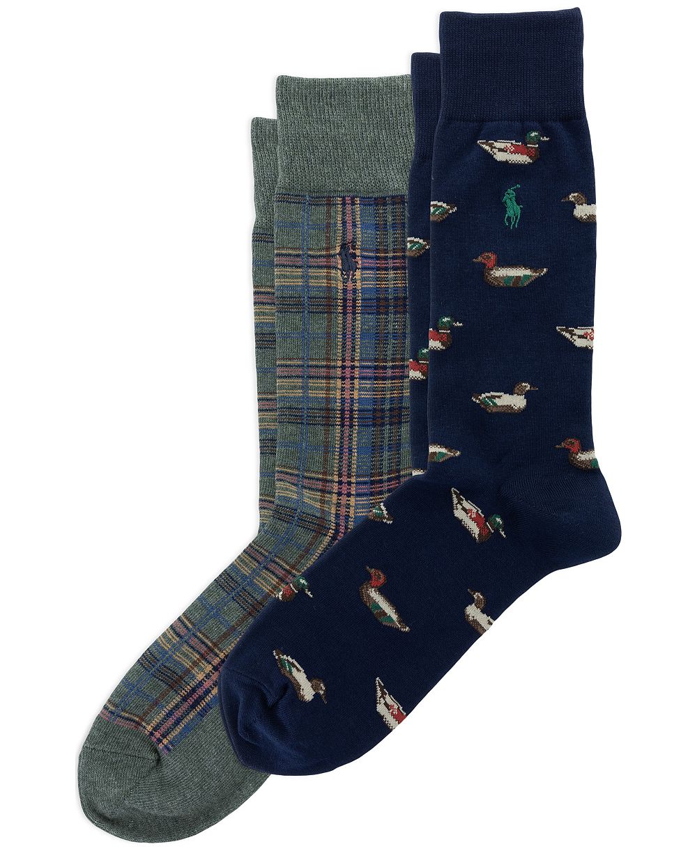 Комплект из 2 брюк Polo Ralph Lauren в клетку с принтом животных