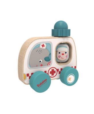 Bababoo and friends деревянная игрушка Ambulance с мигающим синим светом