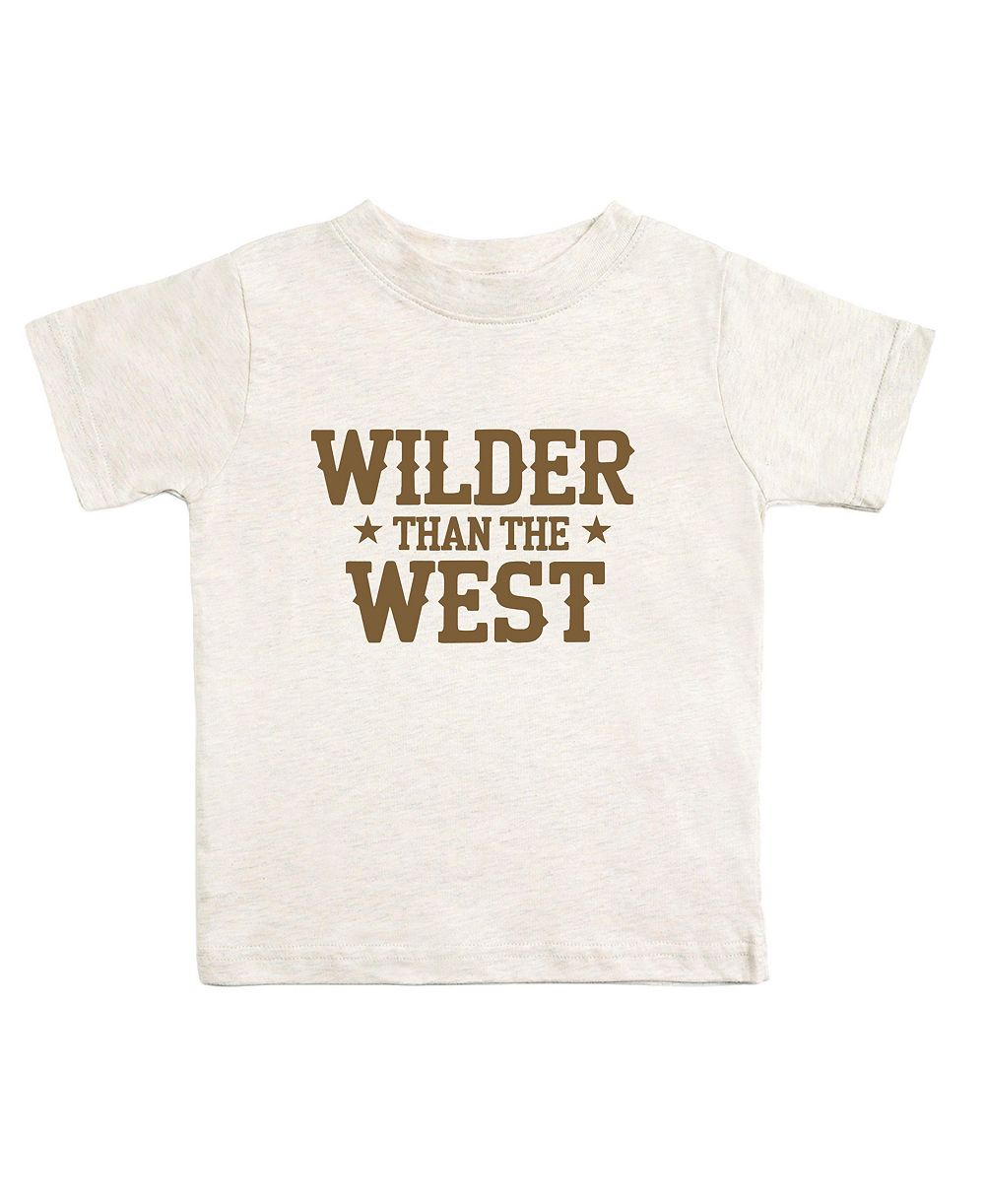 Детская футболка Sweet Wink Wilder Than The West, короткий рукав, для мальчиков (2T - 4T)
