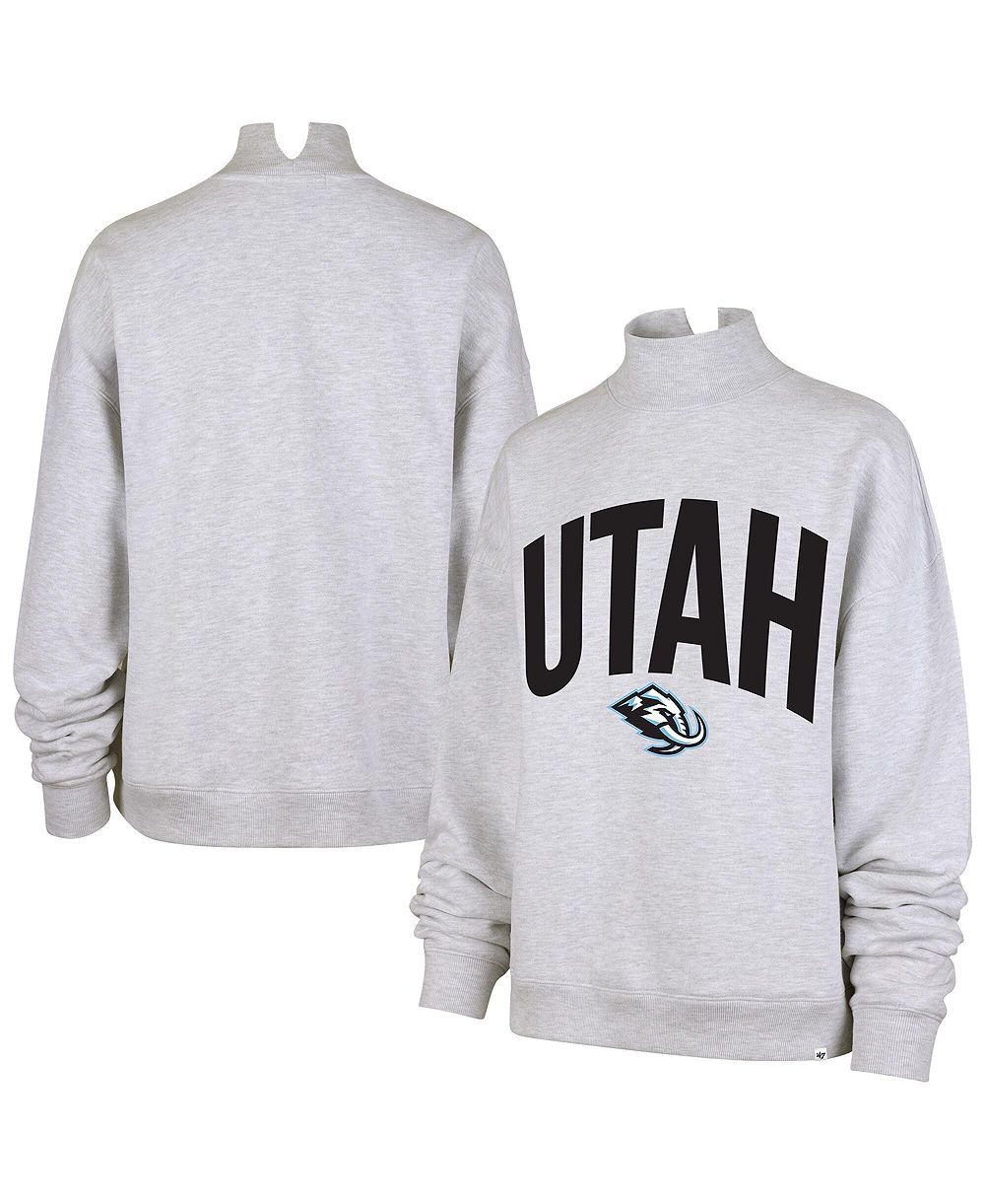 '47 Brand Women's Heather Gray Utah Mammoth Subtle Muse Sweatshirt