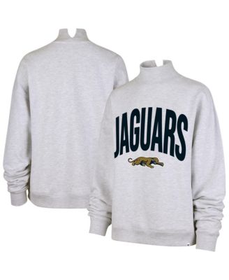 '47 Brand Women's Gray Jacksonville Jaguars Subtle Muse Mock Neck Sweatshirt