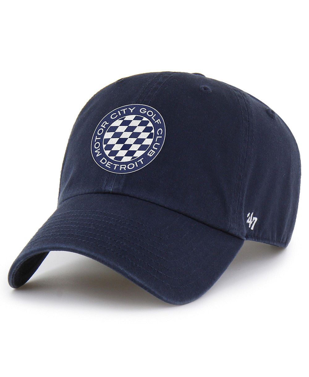 Кепка '47 Brand Men's Navy Motor City Golf Club Clean Up Adjustable