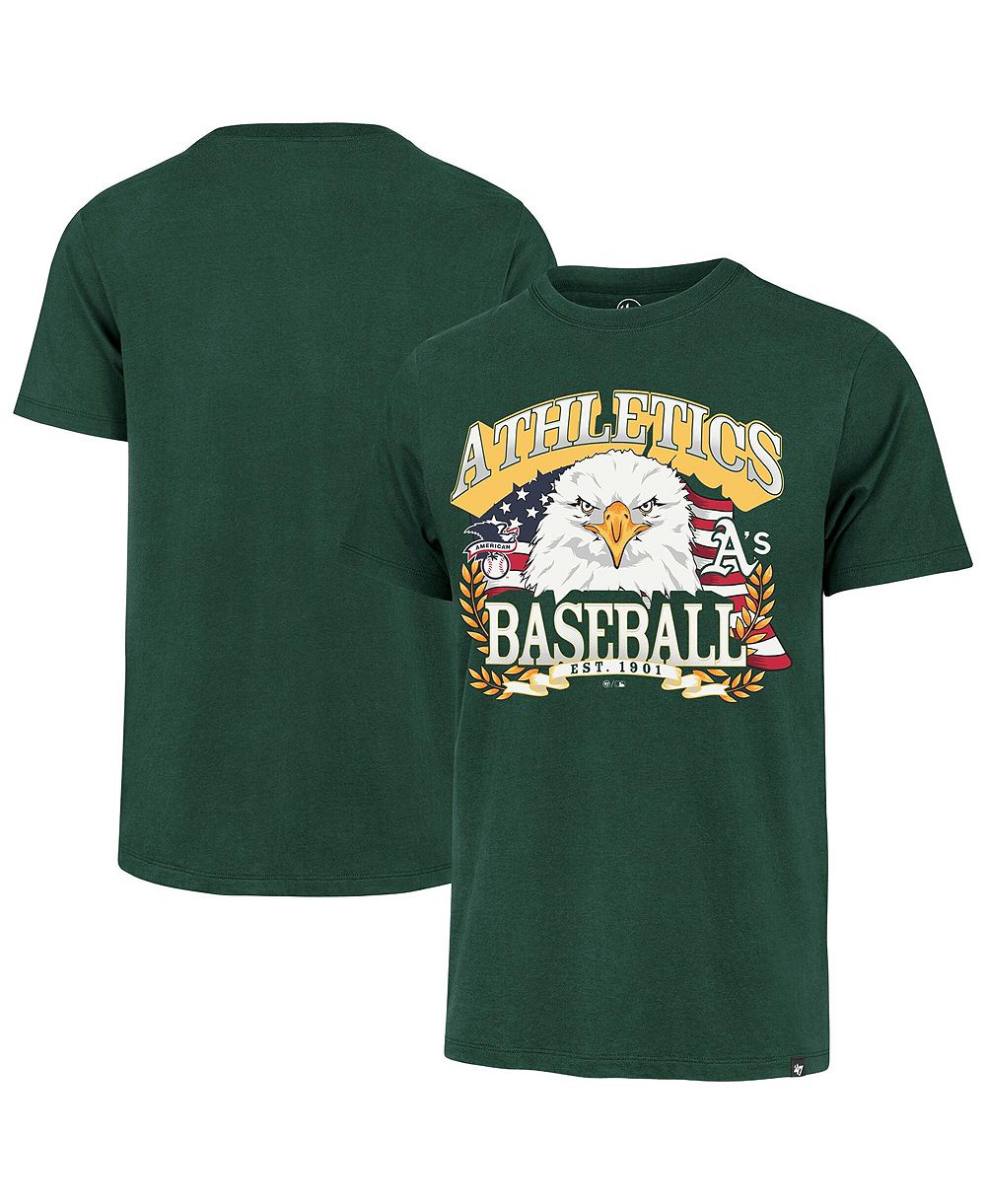 Мужская футболка '47 Brand Green Athletics Americana Eagle
