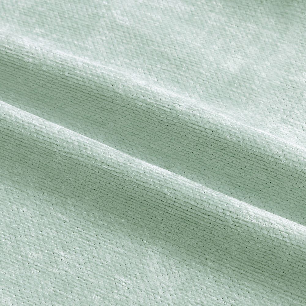 Awesome Home Chenille Solid Room Darkening Back Tab Curtain Fabric Swatch