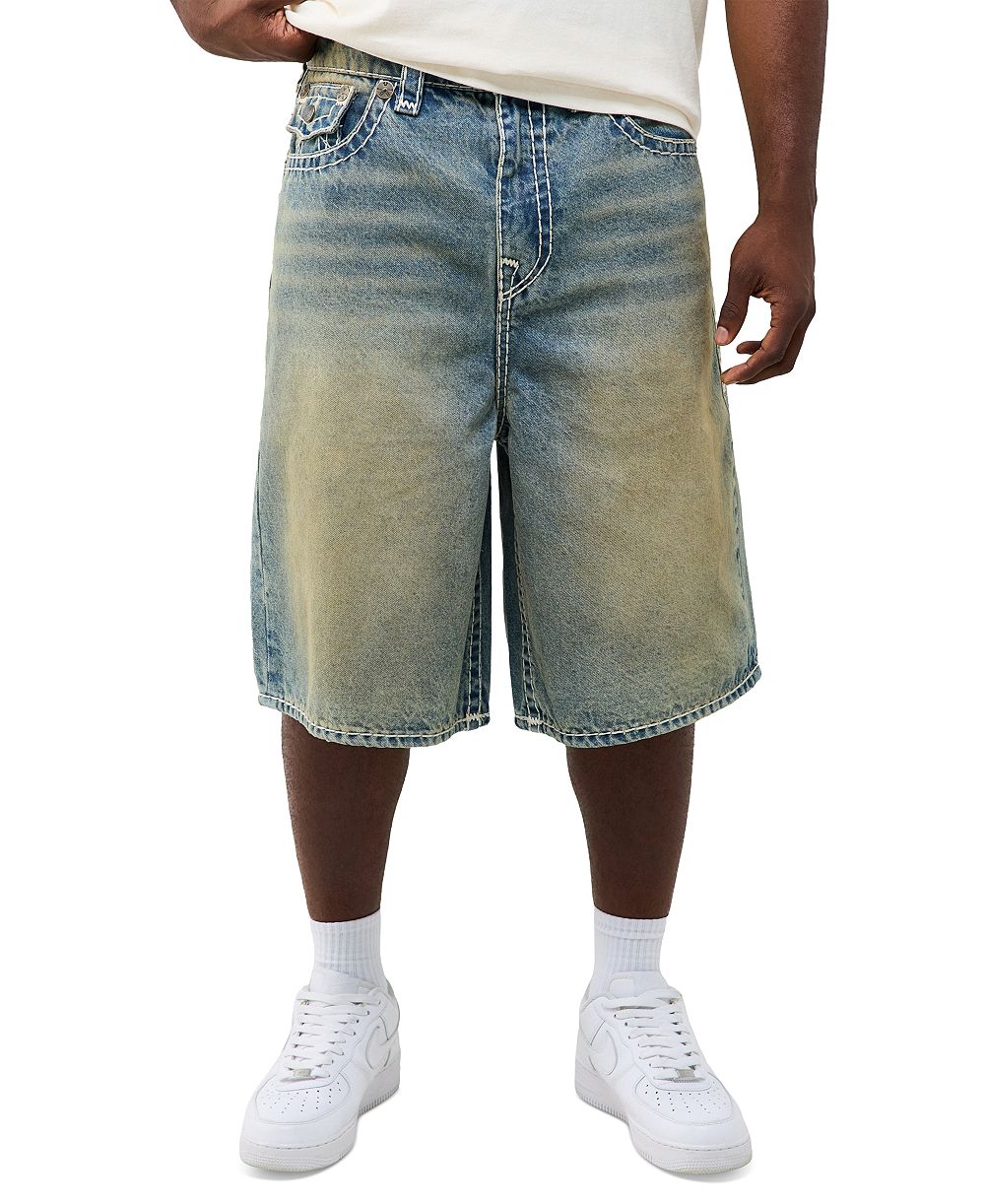 Мужские шорты True Religion Mikey Super T Flap Baggy, 12" Inseam