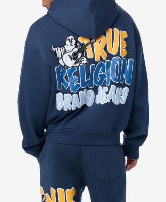 True Religion Мужской худи Boxy с логотипом Buddha на молнии