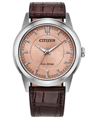 Citizen Мужские часы Rolan на кожаном ремешке 41mm