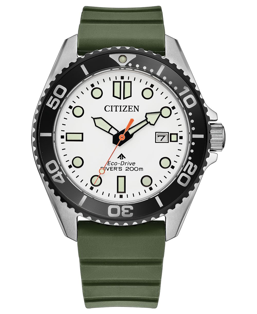 Часы Citizen Men's Promaster Sea Dive Green Strap 40.6mm
