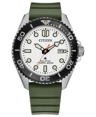Часы Citizen Men's Promaster Sea Dive Green Strap 40.6mm