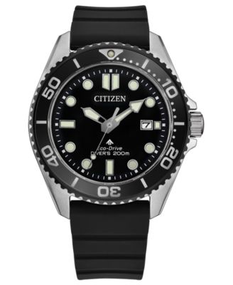 Citizen Мужские часы Promaster Sea Dive Black Strap 40.6mm