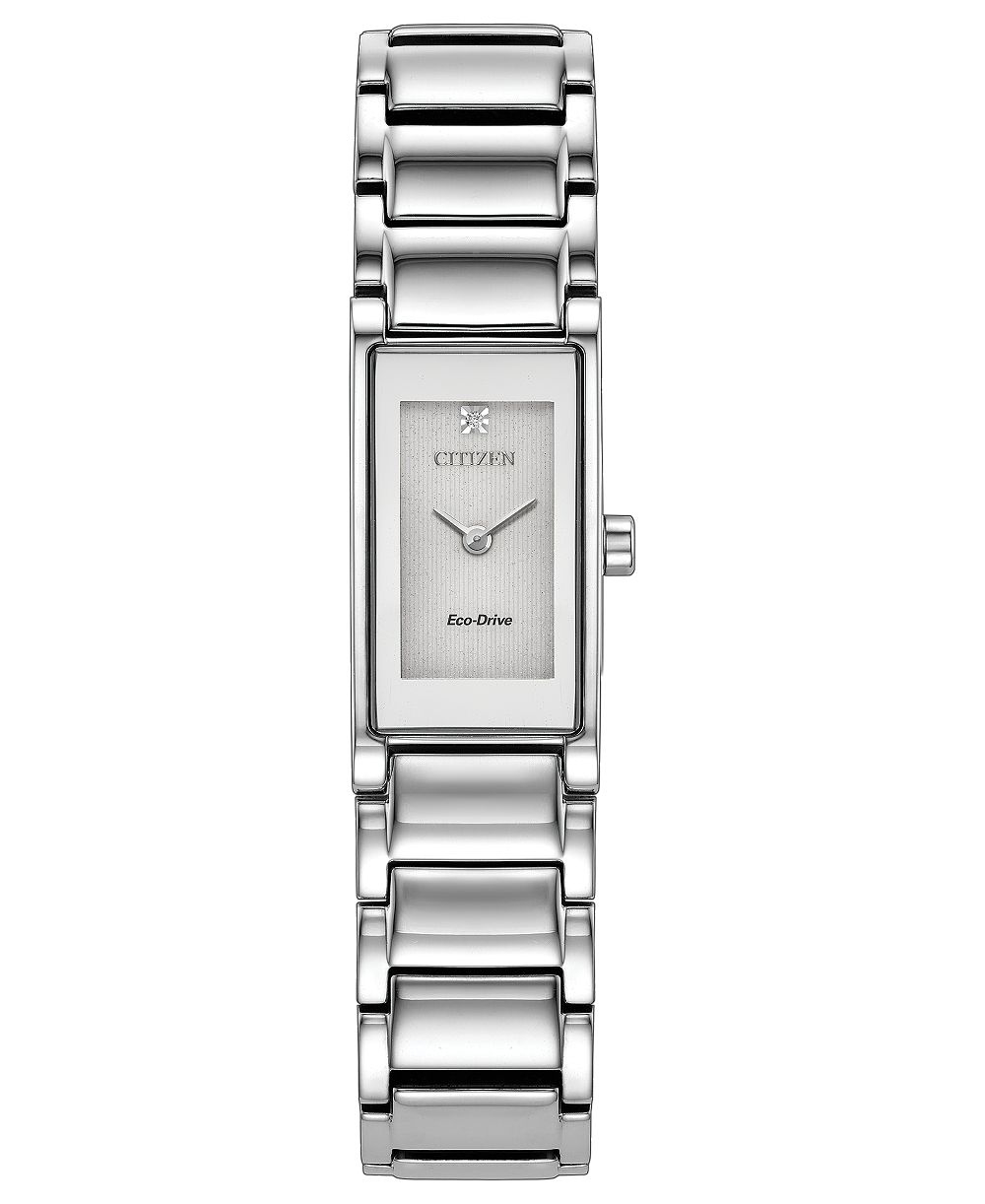 Женские часы Citizen Axiom Silver-Tone Stainless Steel 14.3mm
