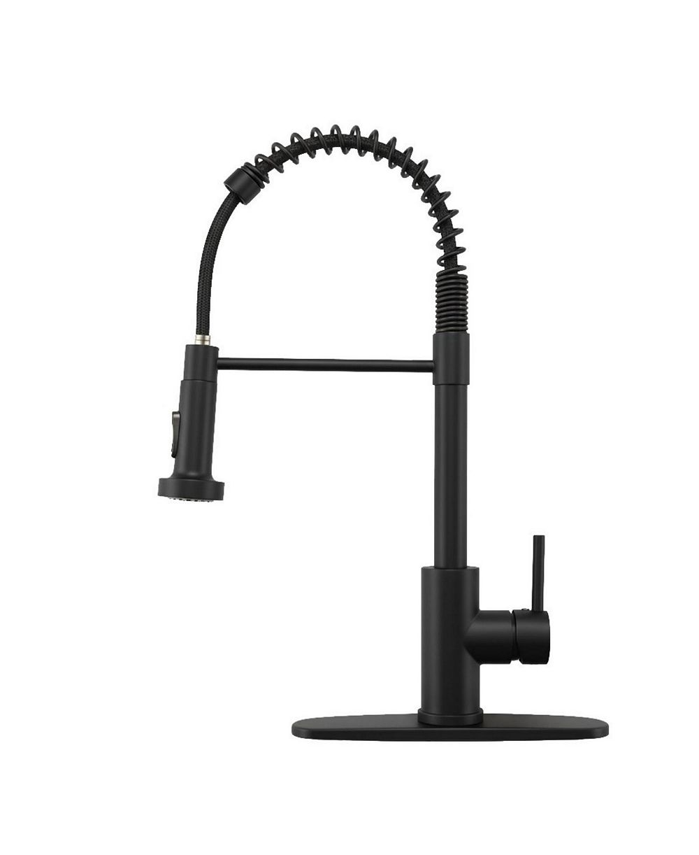 PHYING Кухонный смеситель Industrial Single Handle Single Hole Pull Down Sprayer из нержавеющей стали