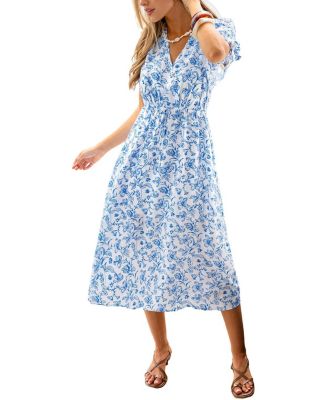 Cupshe Women's Soft Launch Floral Maxi A-Line Dress
