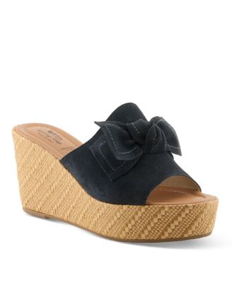 Navy suede