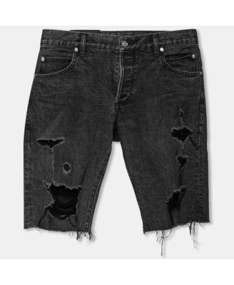 Pre-Owned Balmain Men's Distressed Denim Shorts