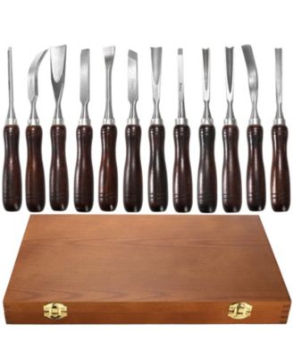 XDOVET Wood Chisel Set Woodworking Carving Tools Wooden Box Cr-v Steel Gouge Turning Craftsman