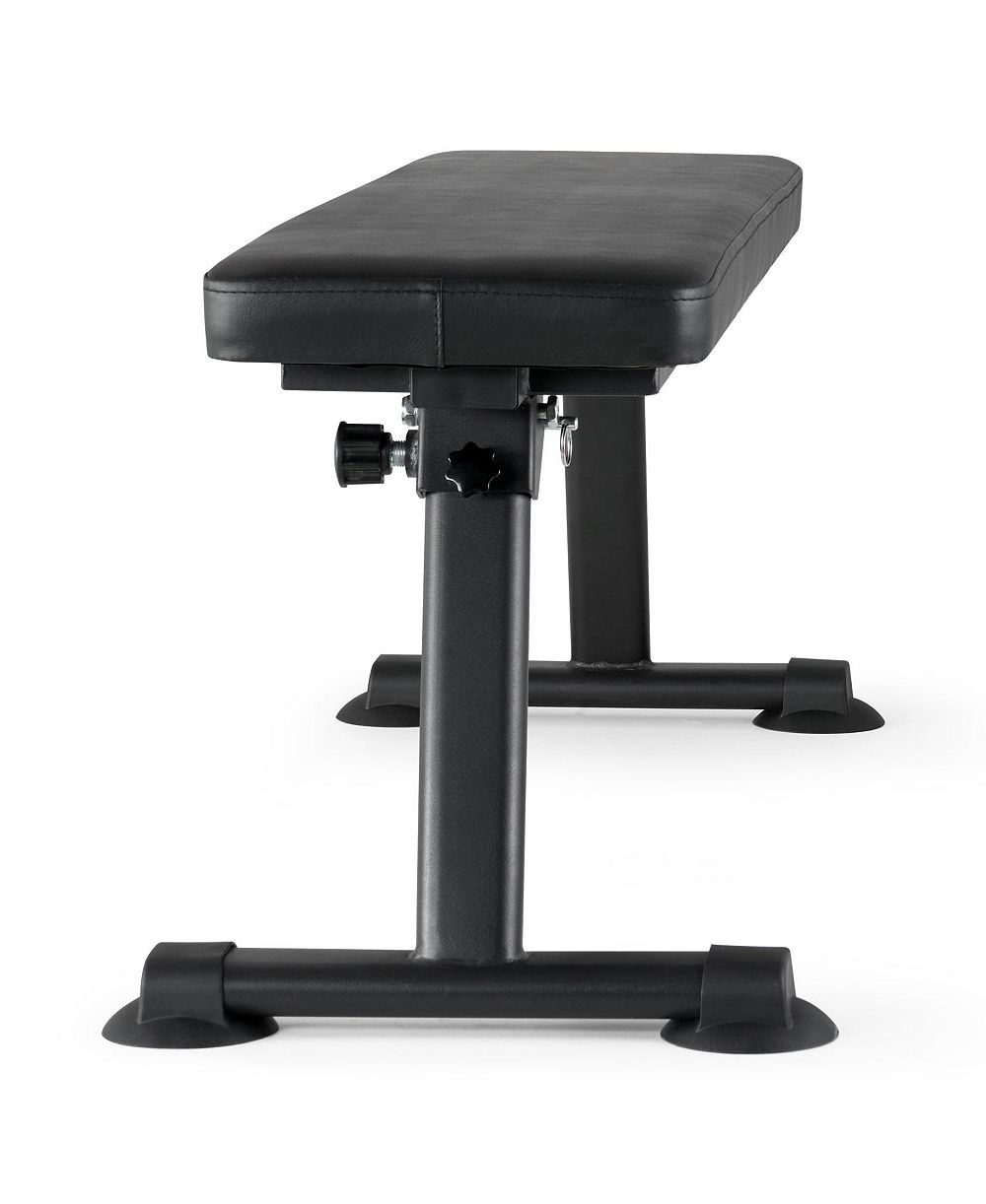 SEVORLEY Foldable Flat Weight Bench for Home Gym, 1000 lb Capacity