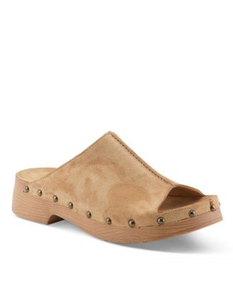 Beige suede