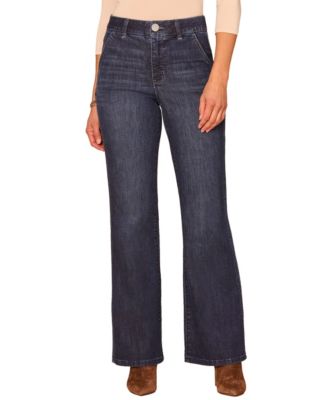 Democracy Women's "Ab" Solution Trouser Detail High-Rise Stretch Bootcut Jeans