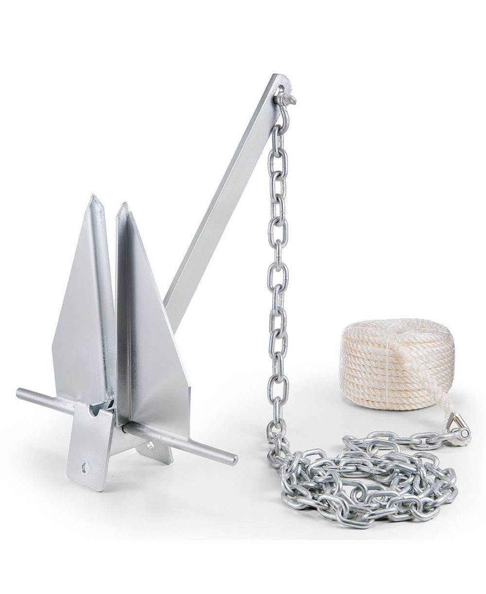 Якорный комплект SEVORLEY Fluke Style, 13 lb Galvanized Steel с цепью и канатом