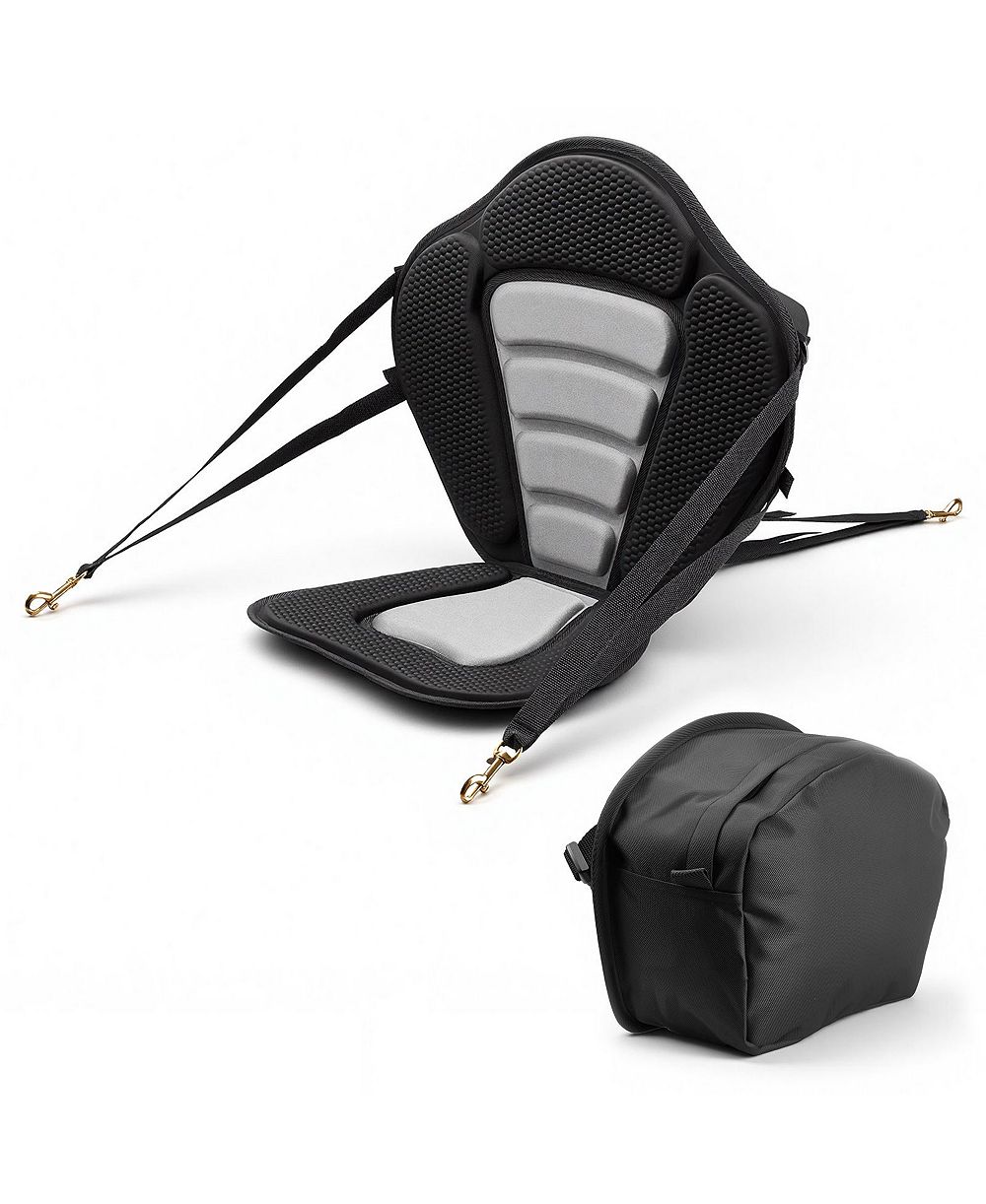 Универсальное сиденье для каяка SEVORLEY с поддержкой спины, 0.5" Padded Cushion с сумкой для хранения и регулируемыми ремнями