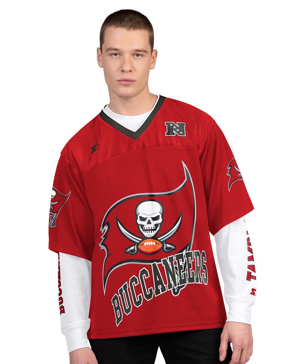 Мужская футболка Starter 2-Pack Red/White Tampa Bay Buccaneers с коротким и длинным рукавом