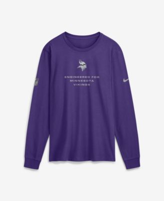 Nike Men's Purple Minnesota Vikings Sideline Bold Arch Star Dri-FIT Long Sleeve T-Shirt